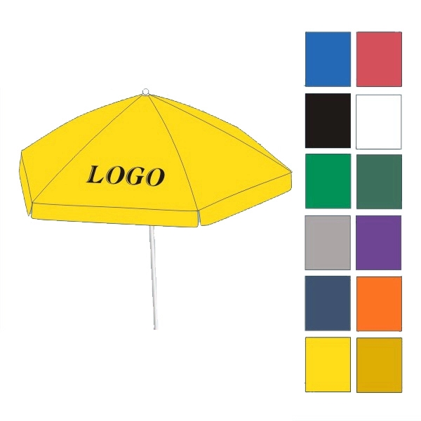 90" diameter market umbrella great for patios and decks; with aluminum... from ASI 30442 Above & Beyond Advertising Products / PromoAdLine