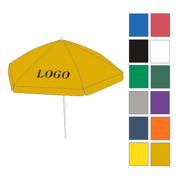 90" diameter market umbrella great for patios and decks; with aluminum... from ASI 30442 Above & Beyond Advertising Products / PromoAdLine