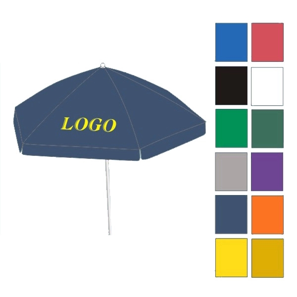 90" diameter market umbrella great for patios and decks; with aluminum... from ASI 30442 Above & Beyond Advertising Products / PromoAdLine
