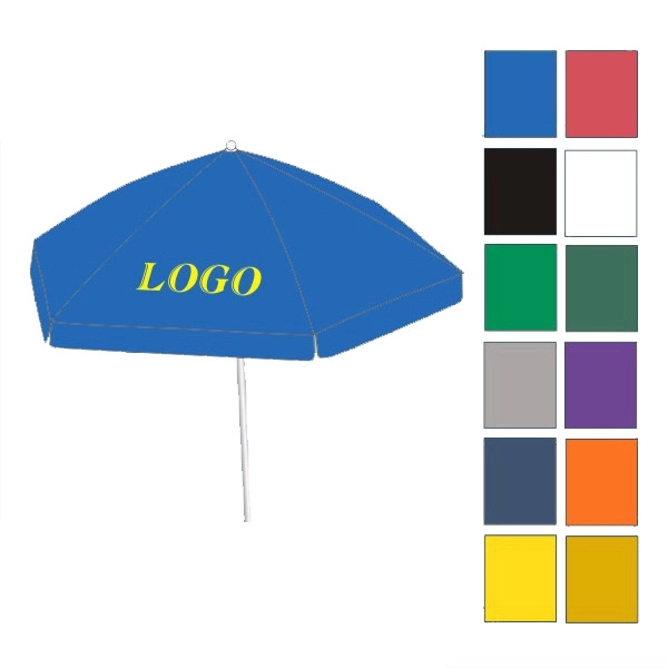 90" diameter market umbrella great for patios and decks; with aluminum... from ASI 30442 Above & Beyond Advertising Products / PromoAdLine