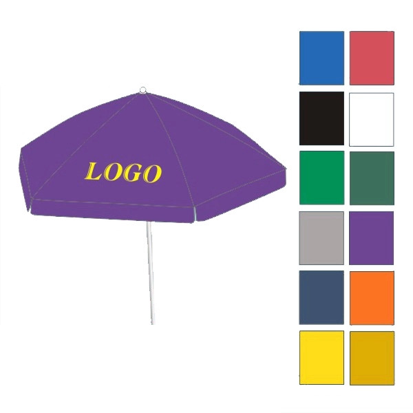 90" diameter market umbrella great for patios and decks; with aluminum... from ASI 30442 Above & Beyond Advertising Products / PromoAdLine