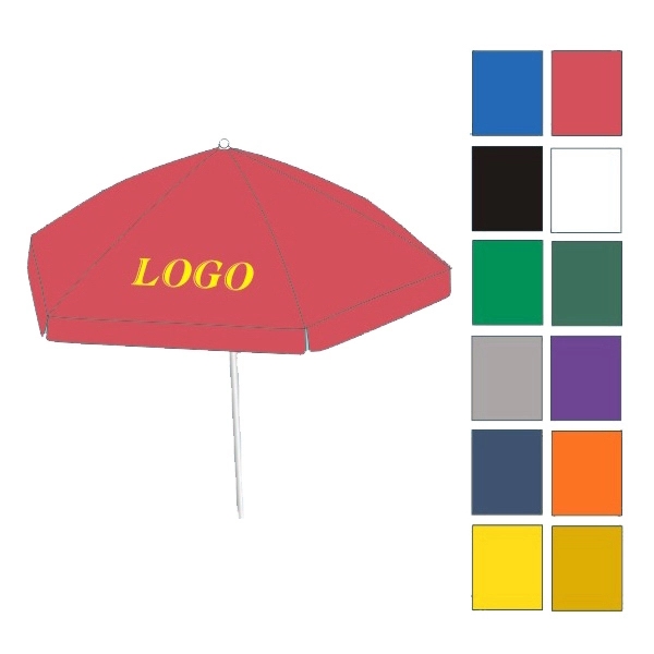 90" diameter market umbrella great for patios and decks; with aluminum... from ASI 30442 Above & Beyond Advertising Products / PromoAdLine