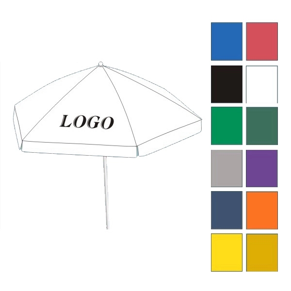 90" diameter market umbrella great for patios and decks; with aluminum... from ASI 30442 Above & Beyond Advertising Products / PromoAdLine