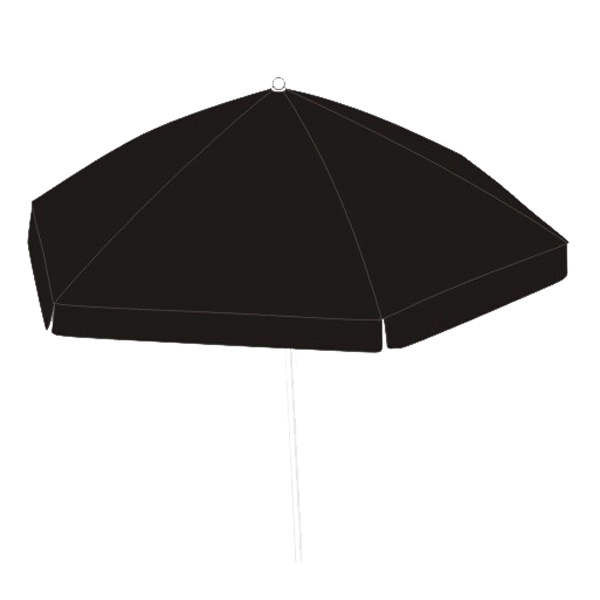 Round market patio umbrella with aluminum and steel frame.... from ASI 30442 Above & Beyond Advertising Products / PromoAdLine