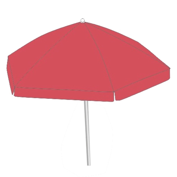 Round market patio umbrella with aluminum and steel frame.... from ASI 30442 Above & Beyond Advertising Products / PromoAdLine