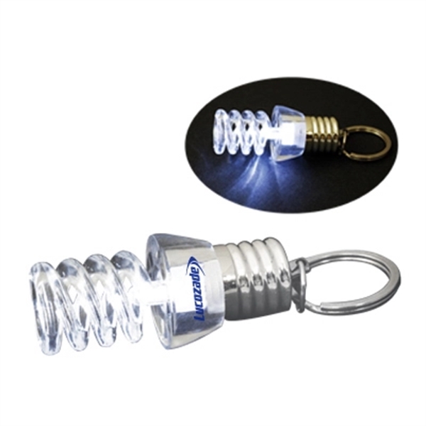 Miniature LED Spiral Lightbulb Keychain can also be used as a... from ASI 40544 Binaco / Binaline
