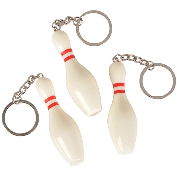 Bowling Pin Keychain... from ASI 85620 H M Schmidt Co Inc / Traveling Billboard