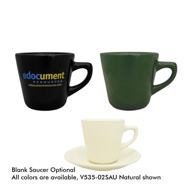 7oz short restaurant cup. Saucer option available. Wide array of colors.... from ASI 80093 Pyrographics / Pyrographics Line
