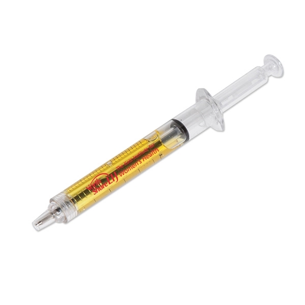5" plastic ballpoint pen with medical syringe pen.... from ASI 98360 WOWLine / WOWLine®