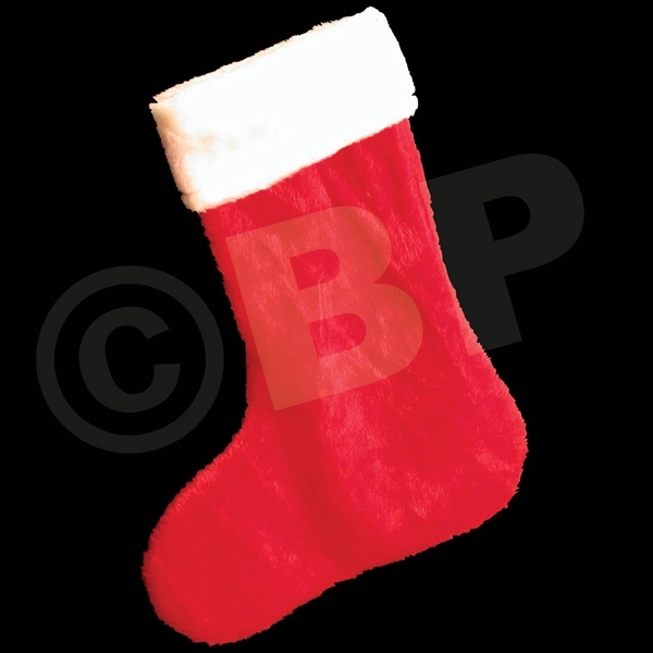 14" red plush Christmas stocking.... from ASI 42016 Brighter Promotions Inc / Chemical Light™