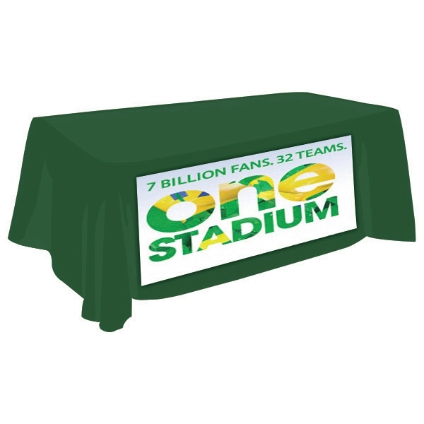 6' draped table throw with customization.... from ASI 30442 Above & Beyond Advertising Products