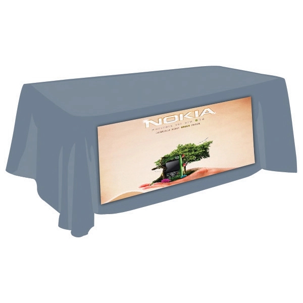 6' draped table throw with customization.... from ASI 30442 Above & Beyond Advertising Products
