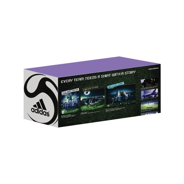 8 ft. draped table cover with digitally printed front and sides.... from ASI 30442 Above & Beyond Advertising Products / Above & Beyond