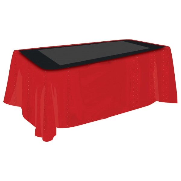 8 foot tablecloth with full digital printing.... from ASI 30442 Above & Beyond Advertising Products