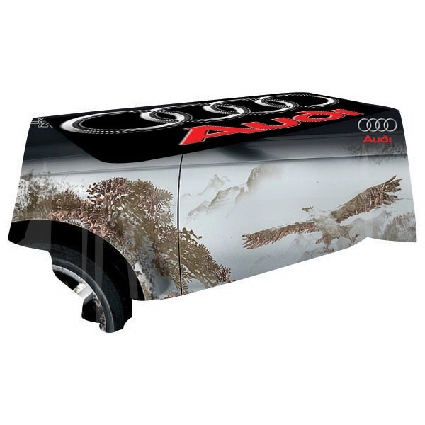 8 foot tablecloth with full digital printing.... from ASI 30442 Above & Beyond Advertising Products