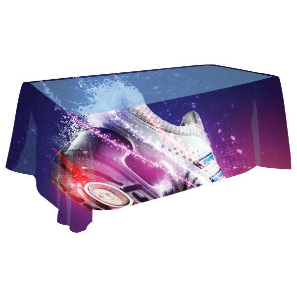 8 foot tablecloth with full digital printing.... from ASI 30442 Above & Beyond Advertising Products