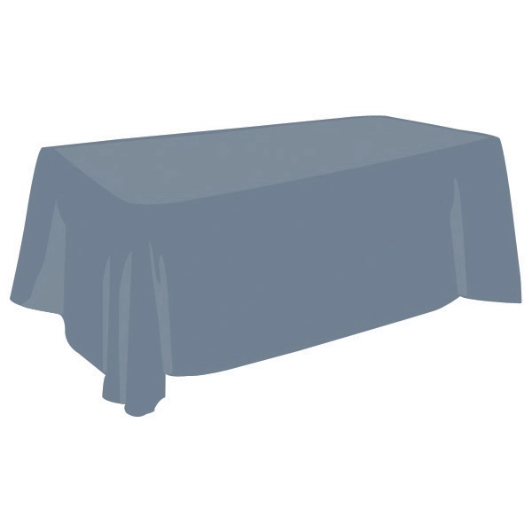 8 foot, throw-style tablecloth made of waterproof polyester; sold blank.... from ASI 30442 Above & Beyond Advertising Products / PromoAdLine