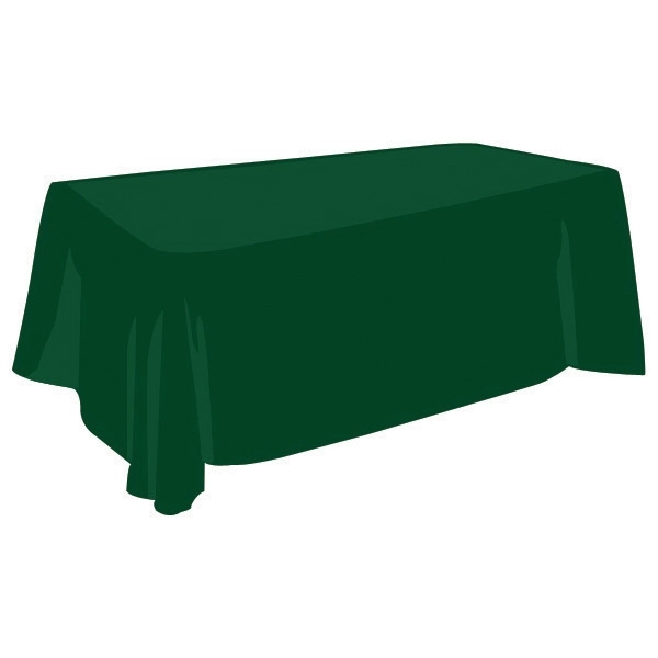 8 foot, throw-style tablecloth made of waterproof polyester; sold blank.... from ASI 30442 Above & Beyond Advertising Products / PromoAdLine