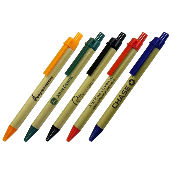 Eco Friendly Green Ballpoint Pen - Ready Inventory In New Jersey... from ASI 45100 Chulani Promotional Products, Inc / Competitive Edge Innovations/Chulani