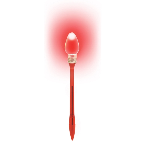 Red - Holiday Bounce Lightbulb Pen... from ASI 45450 CleggPromo / CleggPromo