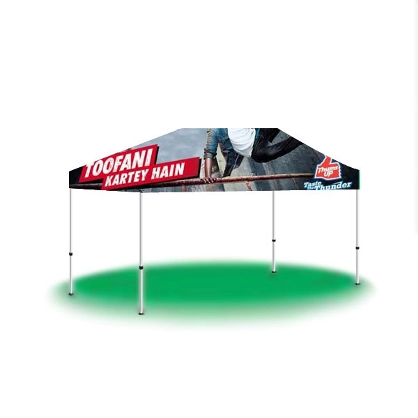 10' x 15' custom printed pop-up tent/canopy with full digital graphics.... from ASI 30442 Above & Beyond Advertising Products