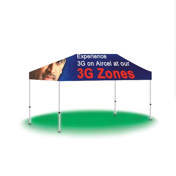 10' x 15' custom printed pop-up tent/canopy with full digital graphics.... from ASI 30442 Above & Beyond Advertising Products