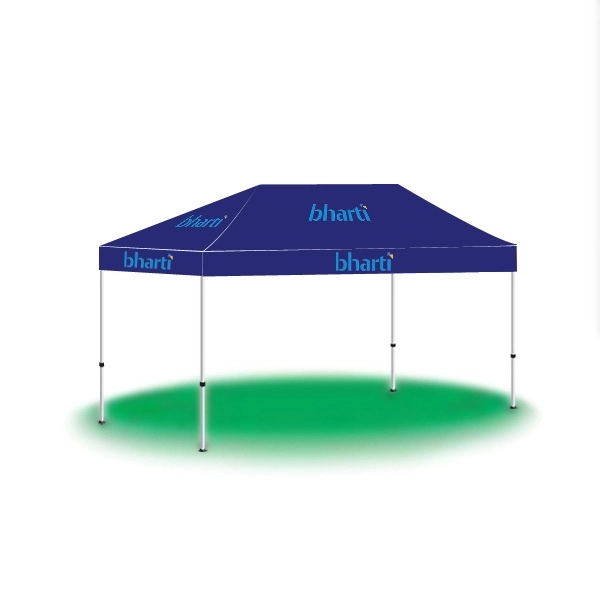 10' x 15' custom pop-up printed tent/canopy with 2 color imprinting.... from ASI 30442 Above & Beyond Advertising Products