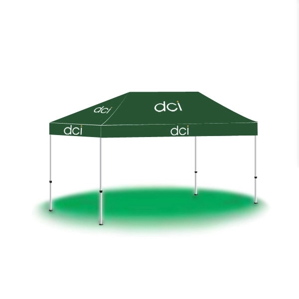 10' x 15' custom pop-up printed tent/canopy with 2 color imprinting.... from ASI 30442 Above & Beyond Advertising Products