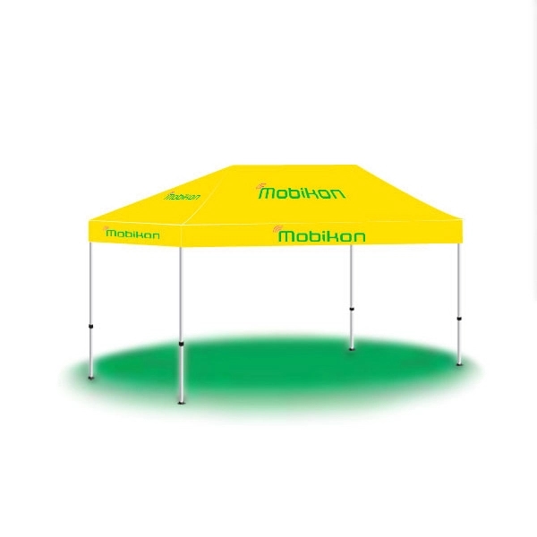 10' x 15' custom pop-up printed tent/canopy with 2 color imprinting.... from ASI 30442 Above & Beyond Advertising Products