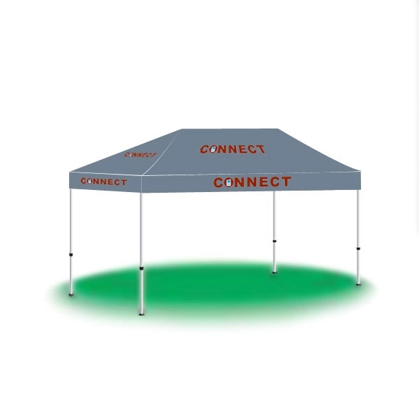 10' x 15' custom pop-up printed tent/canopy with 2 color imprinting.... from ASI 30442 Above & Beyond Advertising Products