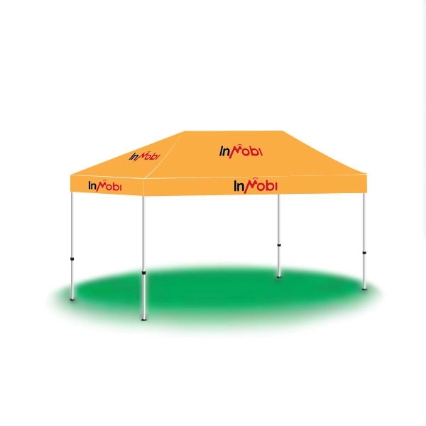 10' x 15' custom pop-up printed tent/canopy with 2 color imprinting.... from ASI 30442 Above & Beyond Advertising Products