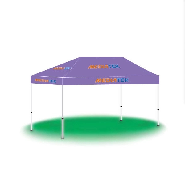 10' x 15' custom pop-up printed tent/canopy with 2 color imprinting.... from ASI 30442 Above & Beyond Advertising Products