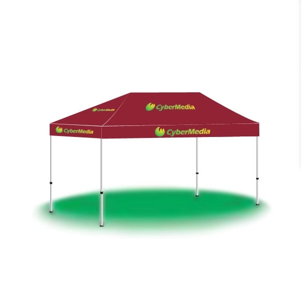 10' x 15' custom pop-up printed tent/canopy with 2 color imprinting.... from ASI 30442 Above & Beyond Advertising Products