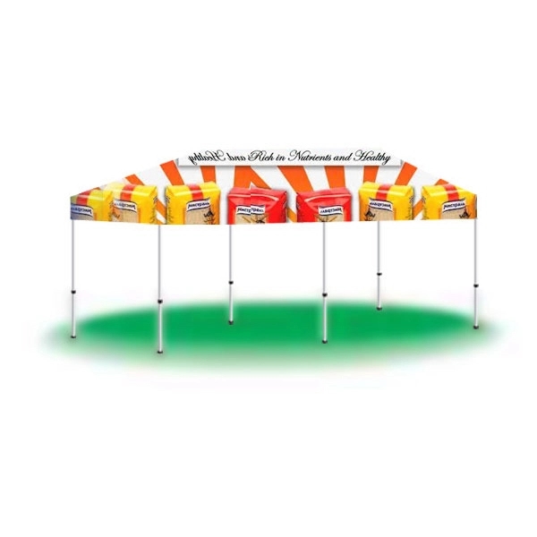 10' x 20' custom pop-up tent/canopy with full digital printing.... from ASI 30442 Above & Beyond Advertising Products