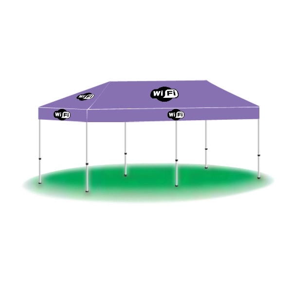 10' x 20' custom printed tent/canopy with 2 color imprinting.... from ASI 30442 Above & Beyond Advertising Products