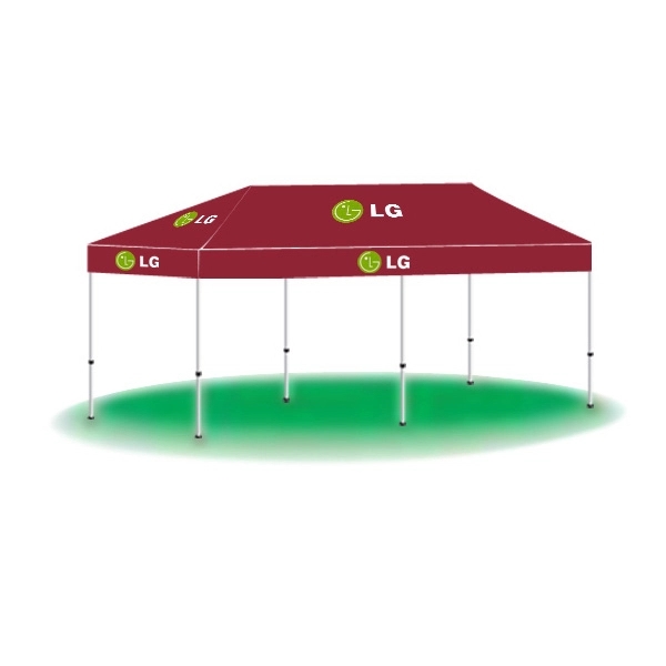 10' x 20' custom printed tent/canopy with 2 color imprinting.... from ASI 30442 Above & Beyond Advertising Products