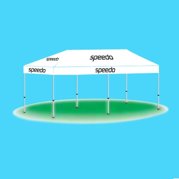 10' x 20' custom printed pop-up tent/canopy with one color imprinting.... from ASI 30442 Above & Beyond Advertising Products