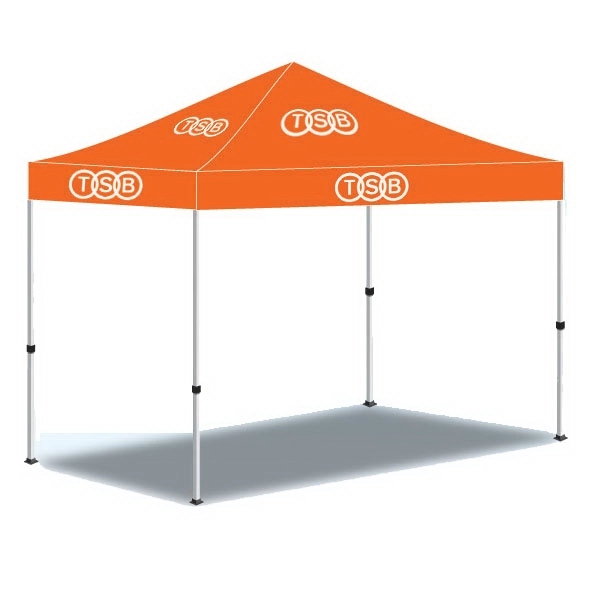 10 foot x 10 foot personalized logo vinyl canopy tent.... from ASI 30442 Above & Beyond Advertising Products