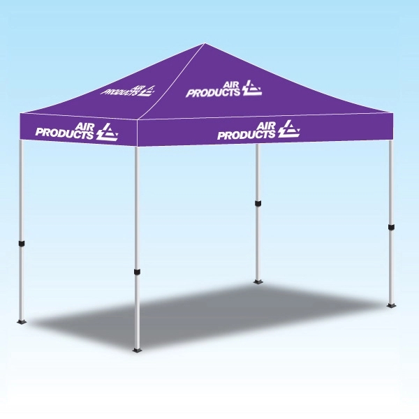 10 foot x 10 foot personalized logo vinyl canopy tent.... from ASI 30442 Above & Beyond Advertising Products