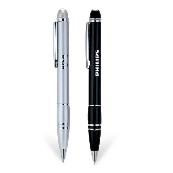 Solid brass ballpoint pen with chrome trim, twist-action mechanism and black... from ASI 90859 Tempo Industries Inc / Tempoline TimeNet