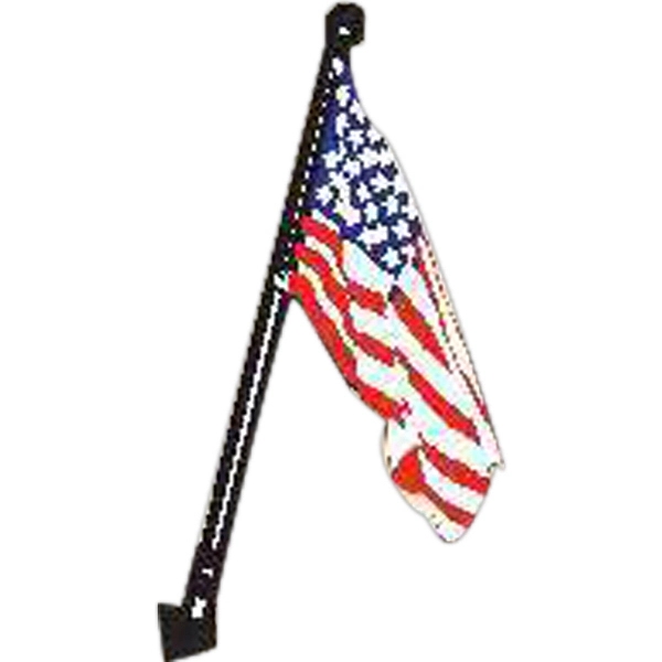 American flag kit that includes a wood ball finial, printed flag,... from ASI 31260 AdCapitol