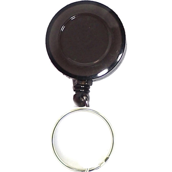 Round 24" retractable key holder with metal clip on the back.... from ASI 74585 Nu Promo International / Nu Promo Line