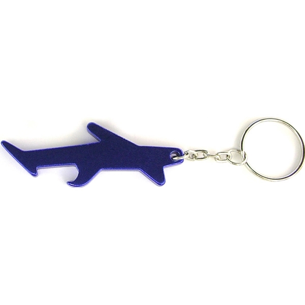 Plane shaped aluminum bottle opener with key chain.... from ASI 74585 Nu Promo International / Nu Promo Line