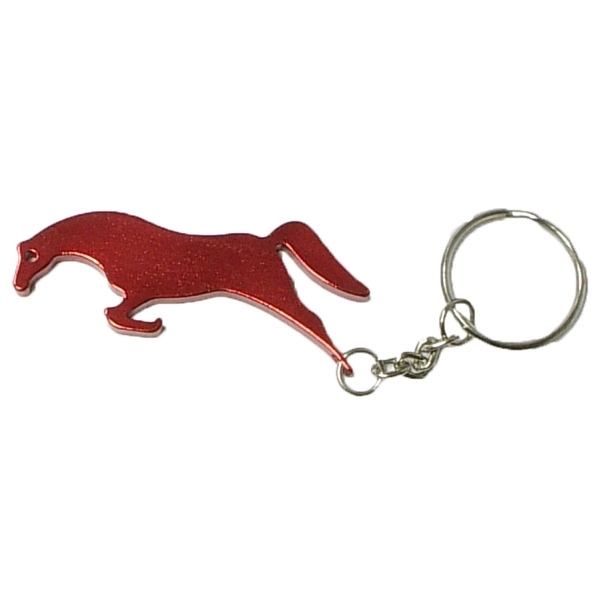 Horse shape bottle opener with key chain.... from ASI 74585 Nu Promo International / Nu Promo Line