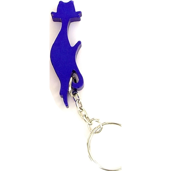Cat shape bottle opener with key chain.... from ASI 74585 Nu Promo International / Nu Promo Line