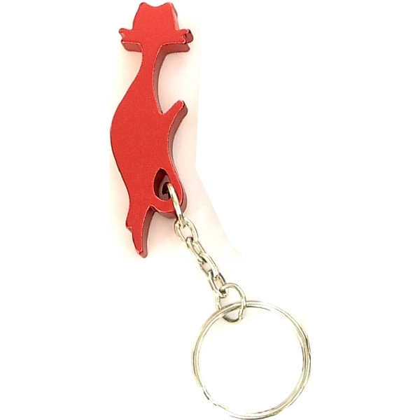 Cat shape bottle opener with key chain.... from ASI 74585 Nu Promo International / Nu Promo Line