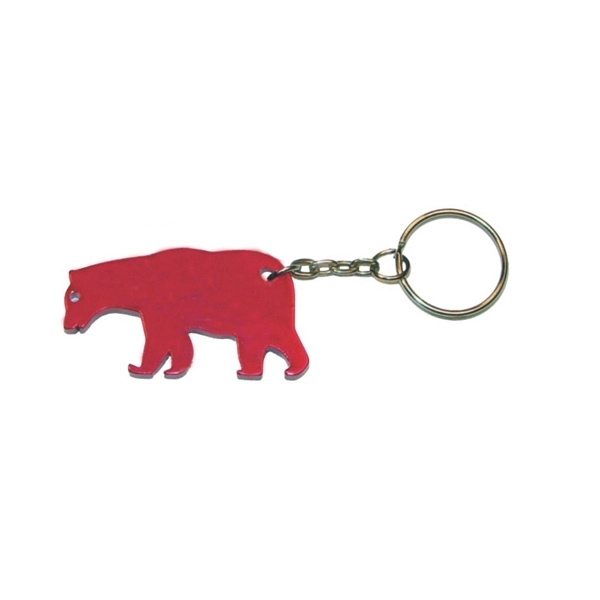 Bear shaped bottle opener with key chain.... from ASI 74585 Nu Promo International / Nu Promo Line