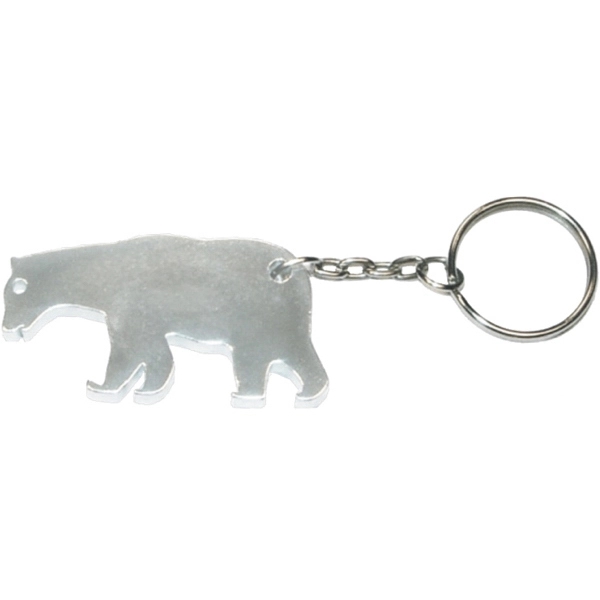 Bear shape bottle opener with key chain.... from ASI 74585 Nu Promo International / Nu Promo Line