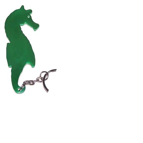 Sea horse shape bottle opener with key chain.... from ASI 74585 Nu Promo International / Nu Promo Line