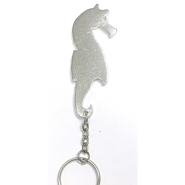 Sea horse shape bottle opener with key chain.... from ASI 74585 Nu Promo International / Nu Promo Line